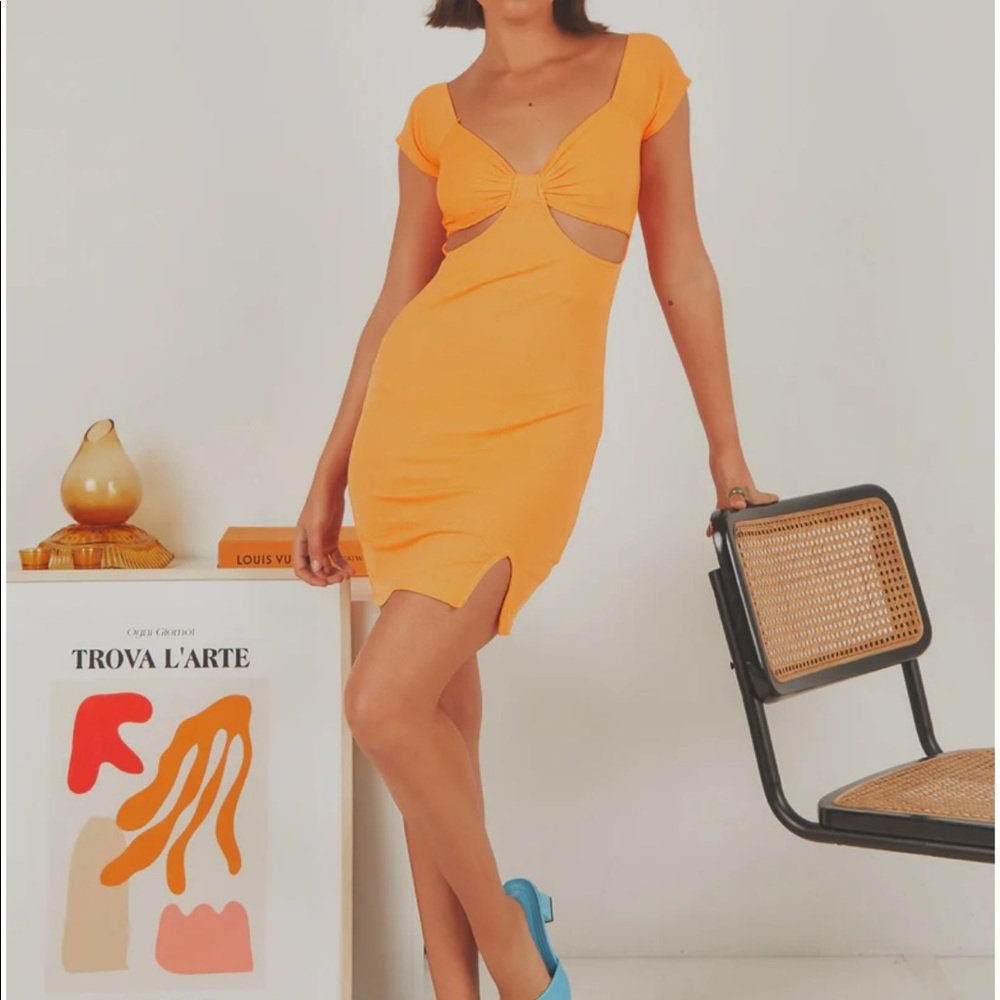 NWT Peppermayo - This Is The Life Mini Dress - Orange